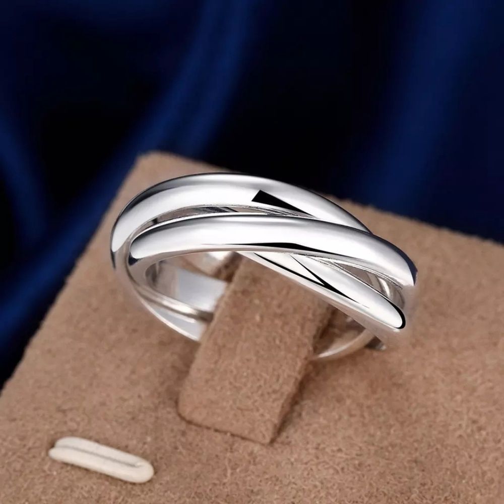 Full Sizes Engagement Rings For Women Silver Plate